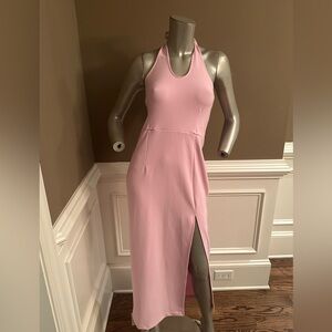 Abercrombie & Fitch Midi Halter Pink Dress Sz M